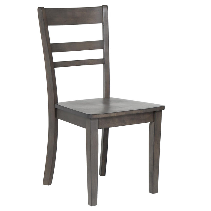 Sunset Trading Shades of Gray 6 Piece 60" Rectangular Dining Table Set | 4 Chairs | Bench | Seats 6 -  Chapter 11 Furniture (Lewiston, Maine)