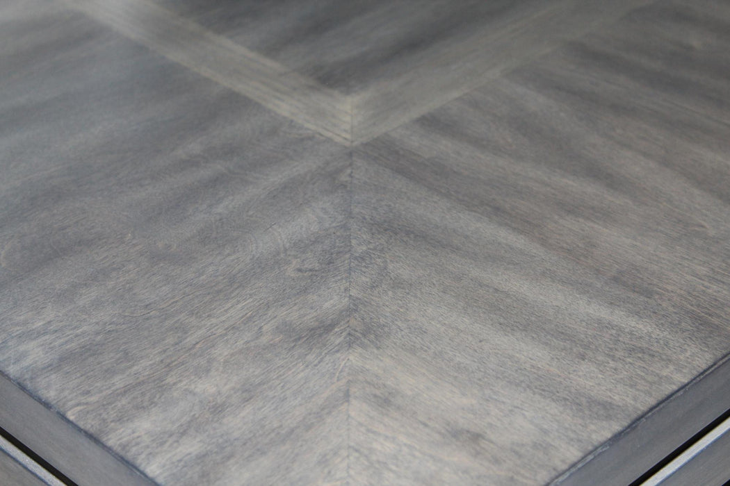 Sunset Trading Shades of Gray 45" Square Pub Table with Storage Shelf | Counter Height Dining | Seats 6 -  Chapter 11 Furniture (Lewiston, Maine)