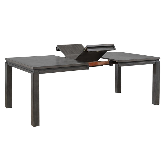 Sunset Trading Shades of Gray 82" Rectangular Extendable Dining Table | Seats 8 -  Chapter 11 Furniture (Lewiston, Maine)