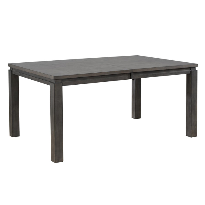 Sunset Trading Shades of Gray 7 Piece 82" Rectangular Extendable Dining Set | Upholstered Chairs | Seats 8 -  Chapter 11 Furniture (Lewiston, Maine)