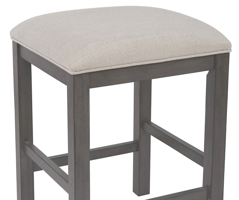 Sunset Trading Shades of Gray Upholstered Barstool | Backless | Counter Height Stool -  Chapter 11 Furniture (Lewiston, Maine)