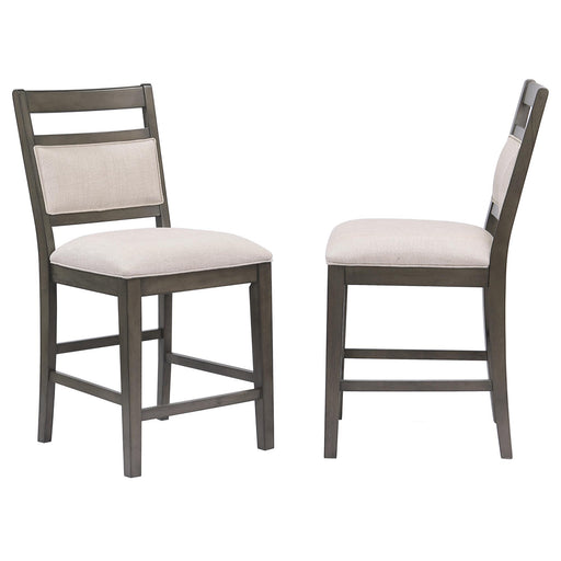 Sunset Trading Shades of Gray Upholstered Barstool | Fabric Back and Seat | Counter Height Stool -  Chapter 11 Furniture (Lewiston, Maine)