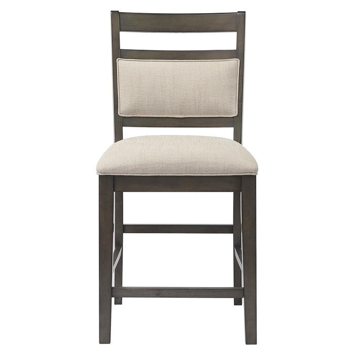 Sunset Trading Shades of Gray Upholstered Barstool | Fabric Back and Seat | Counter Height Stool -  Chapter 11 Furniture (Lewiston, Maine)