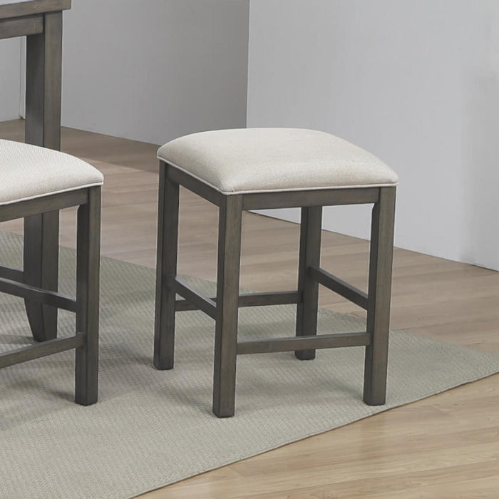 Sunset Trading Shades of Gray Upholstered Barstool | Backless | Counter Height Stool -  Chapter 11 Furniture (Lewiston, Maine)
