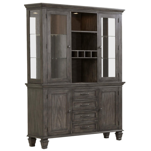Sunset Trading Shades of Gray Lighted China Cabinet | Wine Storage -  Chapter 11 Furniture (Lewiston, Maine)