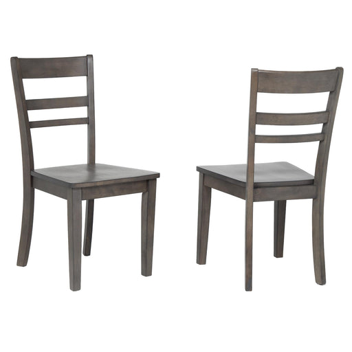 Sunset Trading Shades of Gray Slat Back Dining Chair -  Chapter 11 Furniture (Lewiston, Maine)