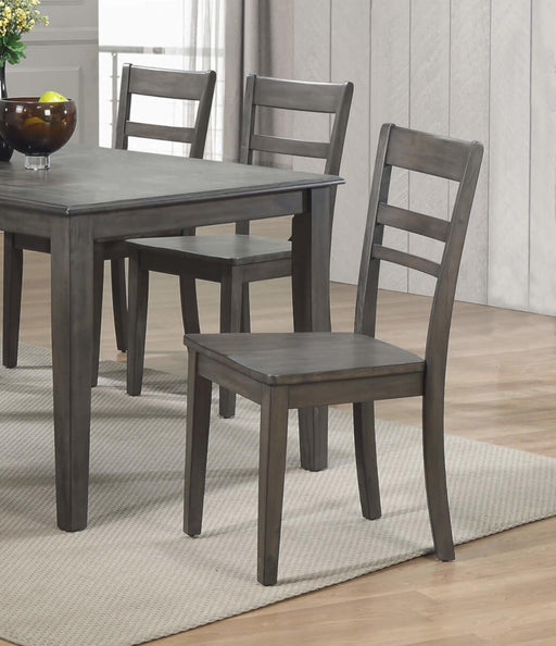 Sunset Trading Shades of Gray Slat Back Dining Chair -  Chapter 11 Furniture (Lewiston, Maine)