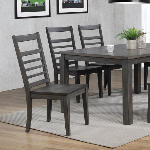 Sunset Trading Shades of Gray Large Wood Dining Chair -  Chapter 11 Furniture (Lewiston, Maine)