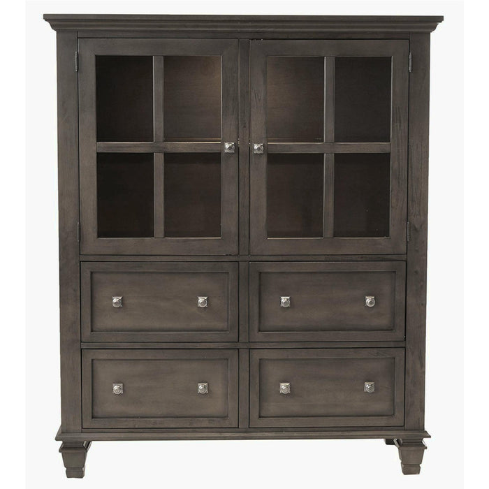Sunset Trading Shades of Gray Lighted China Cabinet | Four Large Drawers -  Chapter 11 Furniture (Lewiston, Maine)