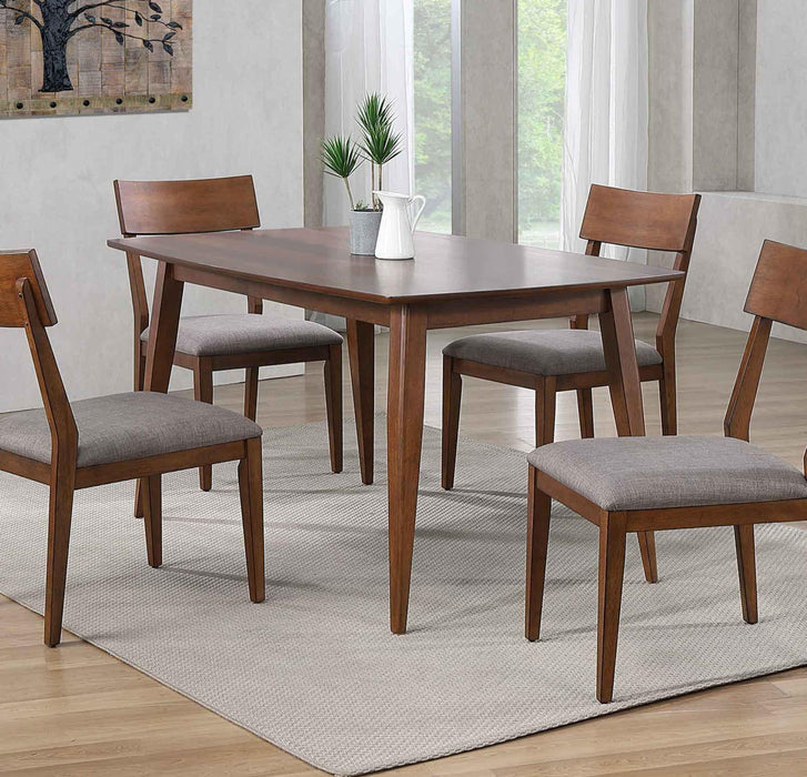 Sunset Trading Mid Century 60" Rectangular Dining Table | Danish Brown Wood | Seats 4,6 -  Chapter 11 Furniture (Lewiston, Maine)