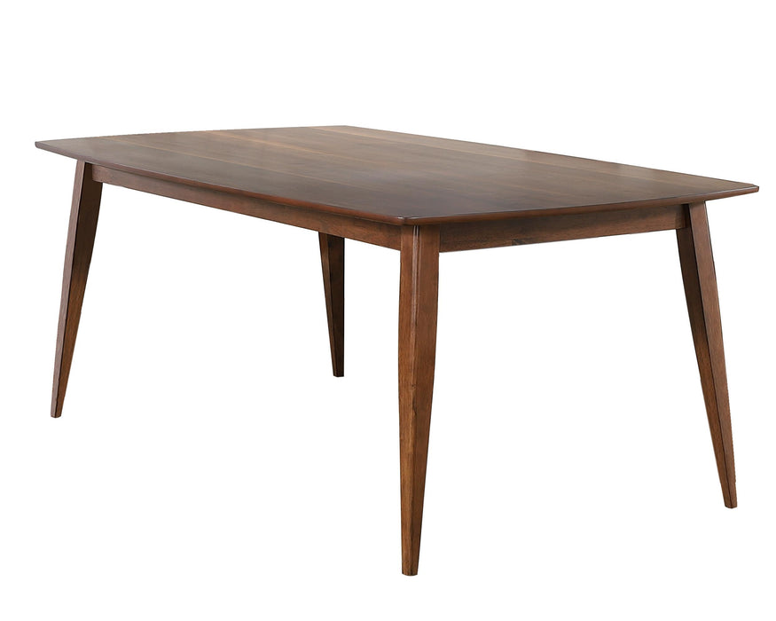 Sunset Trading Mid Century 78" Rectangular Dining Table | Danish Brown Wood | Seats 6 -  Chapter 11 Furniture (Lewiston, Maine)