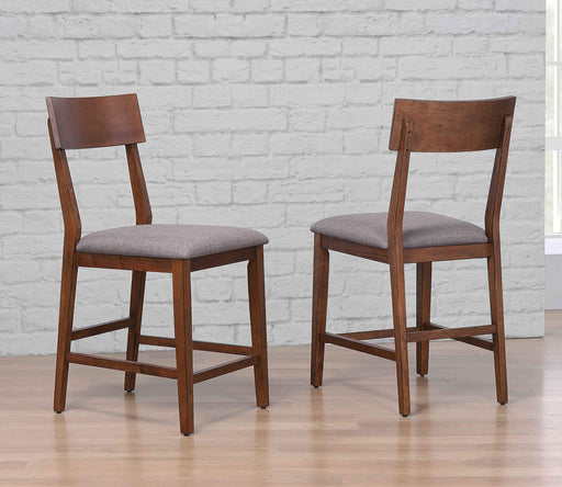 Sunset Trading Mid Century Bar Stool | Counter Height | Padded Performance Fabric Seat | Set of 2 -  Chapter 11 Furniture (Lewiston, Maine)