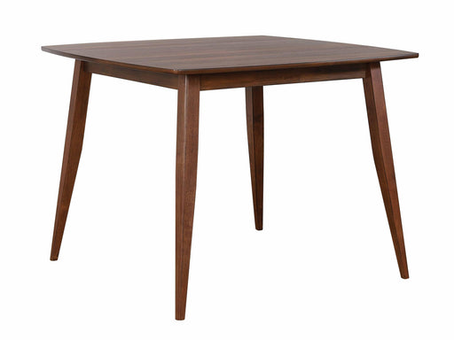 Sunset Trading Mid Century 48" Square Counter Height Pub Dining Table | Danish Brown Wood | Seats 4,6 -  Chapter 11 Furniture (Lewiston, Maine)