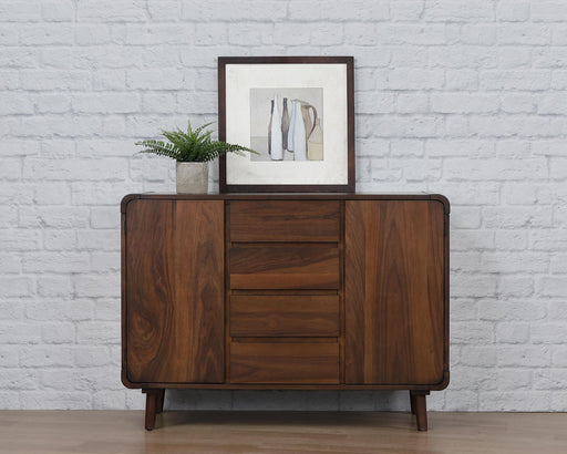 Sunset Trading Mid Century Server | 4 Drawers and 2 Storage Cabinets -  Chapter 11 Furniture (Lewiston, Maine)