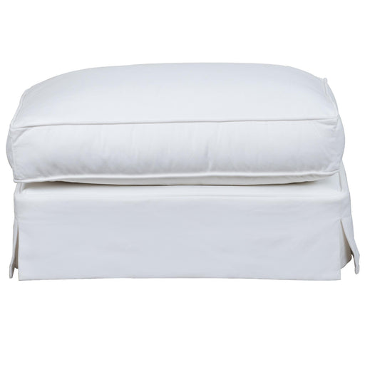 Sunset Trading Ariana Slipcovered Ottoman | Stain Resistant Performance Fabric | White -  Chapter 11 Furniture (Lewiston, Maine)