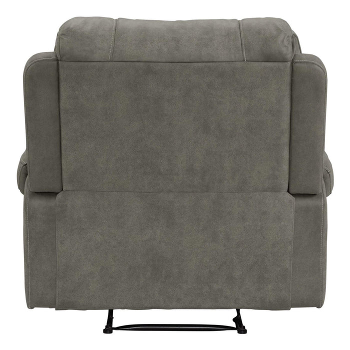 Sunset Trading Calvin 41" Wide Recliner | Reclining Chair | Nailheads | Easy to Clean Gray Fabric -  Chapter 11 Furniture (Lewiston, Maine)