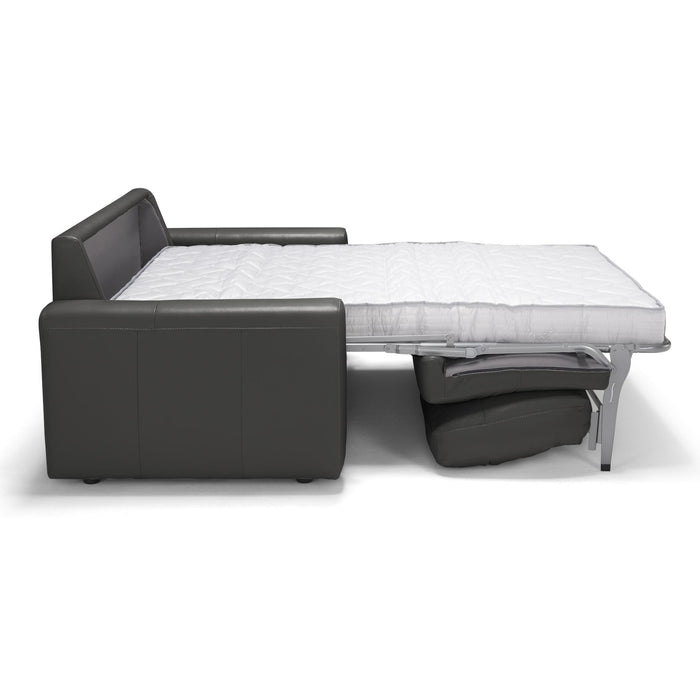 Sunset Trading Divine Leather Sofa Sleeper | Dark Gray | 3 Seater Couch With Full Size Pull Out Mattress -  Chapter 11 Furniture (Lewiston, Maine)