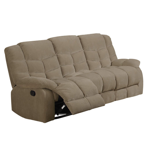 Sunset Trading Heaven on Earth Reclining Sofa | Manual Recliner | Tan Fabric Couch -  Chapter 11 Furniture (Lewiston, Maine)