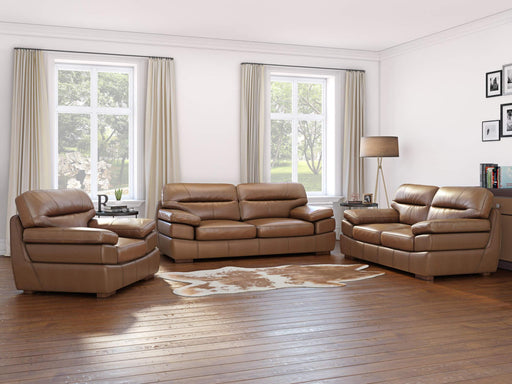 Sunset Trading Jayson 3 Piece Top Grain Leather Living Room Set | Chestnut Brown Sofa Loveseat and Chair -  Chapter 11 Furniture (Lewiston, Maine)