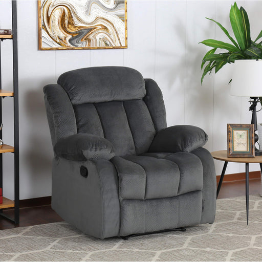 Sunset Trading Madison Reclining Chair | Manual Recliner | Gray Fabric Clubchair -  Chapter 11 Furniture (Lewiston, Maine)