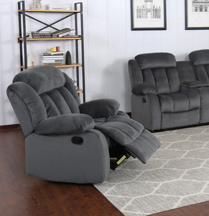 Sunset Trading Madison Reclining Chair | Manual Recliner | Gray Fabric Clubchair -  Chapter 11 Furniture (Lewiston, Maine)