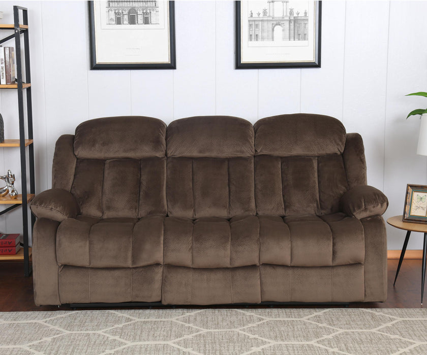 Sunset Trading Teddy Bear Reclining Sofa | 2 Manual Recliners | Gray Fabric Couch -  Chapter 11 Furniture (Lewiston, Maine)
