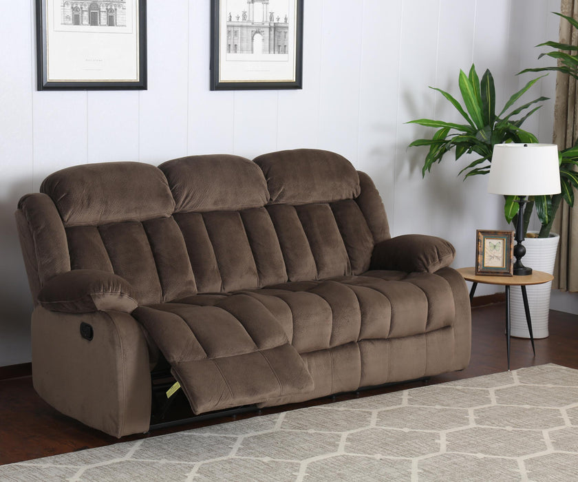 Sunset Trading Teddy Bear Reclining Sofa | 2 Manual Recliners | Gray Fabric Couch -  Chapter 11 Furniture (Lewiston, Maine)