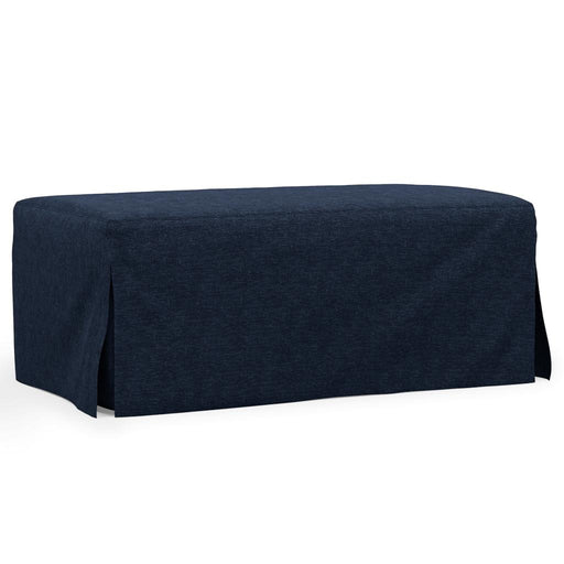 Sunset Trading Newport Slipcover Only for 44" Wide Ottoman | Stain Resistant Performance Fabric | Navy Blue -  Chapter 11 Furniture (Lewiston, Maine)