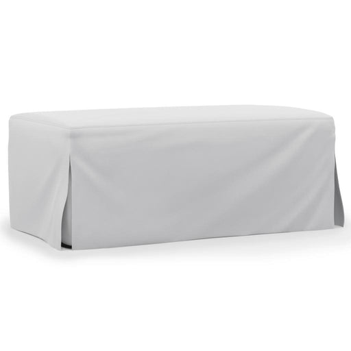Sunset Trading Newport Slipcover Only for 44" Wide Ottoman | Stain Resistant Performance Fabric | White -  Chapter 11 Furniture (Lewiston, Maine)