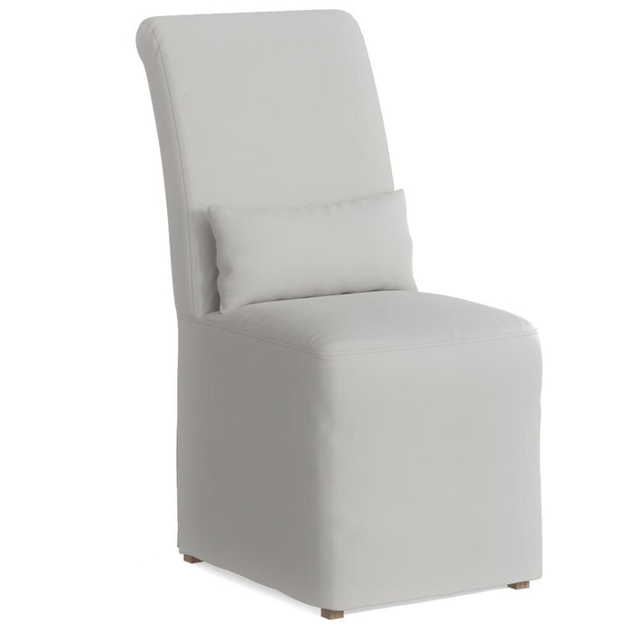 Sunset Trading Newport Slipcover Only for Dining Chair | Stain Resistant Performance Fabric | White