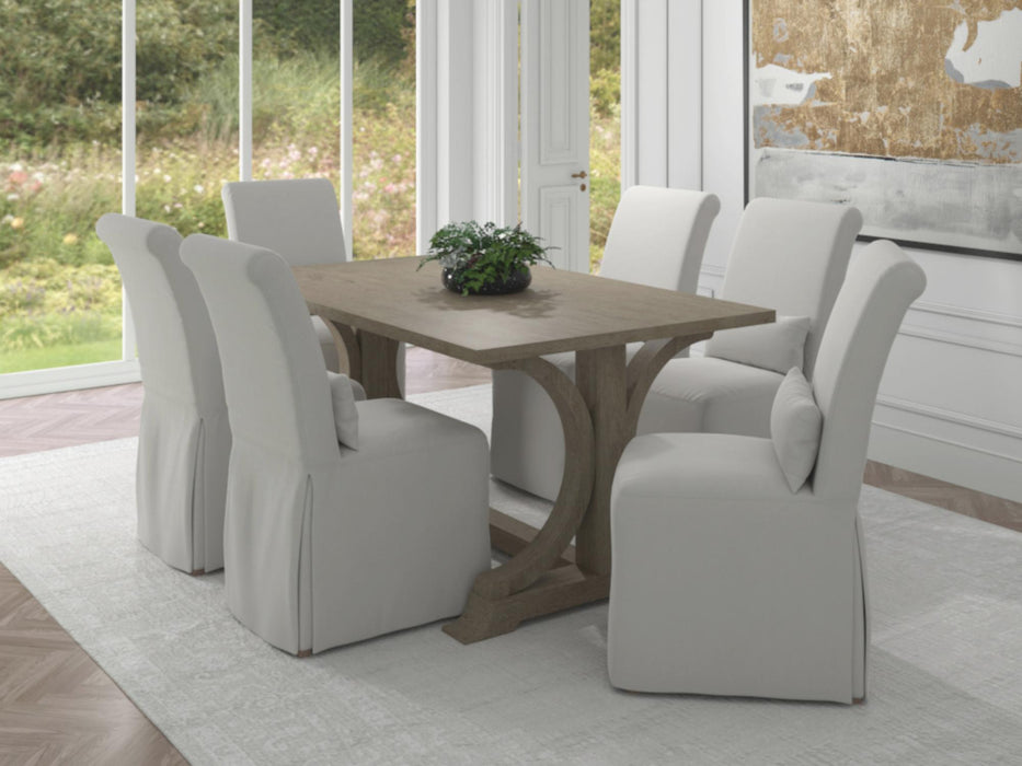 Sunset Trading Newport Slipcover Only for Dining Chair | Stain Resistant Performance Fabric | White -  Chapter 11 Furniture (Lewiston, Maine)