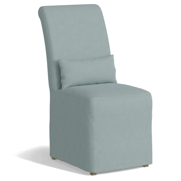 Sunset Trading Newport Slipcover Only for Dining Chair | Stain Resistant Performance Fabric | Ocean Blue