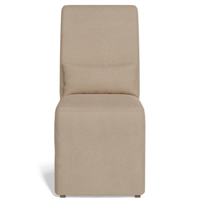 Sunset Trading Newport Slipcovered Dining Chair | Stain Resistant Performance Fabric | Tan -  Chapter 11 Furniture (Lewiston, Maine)