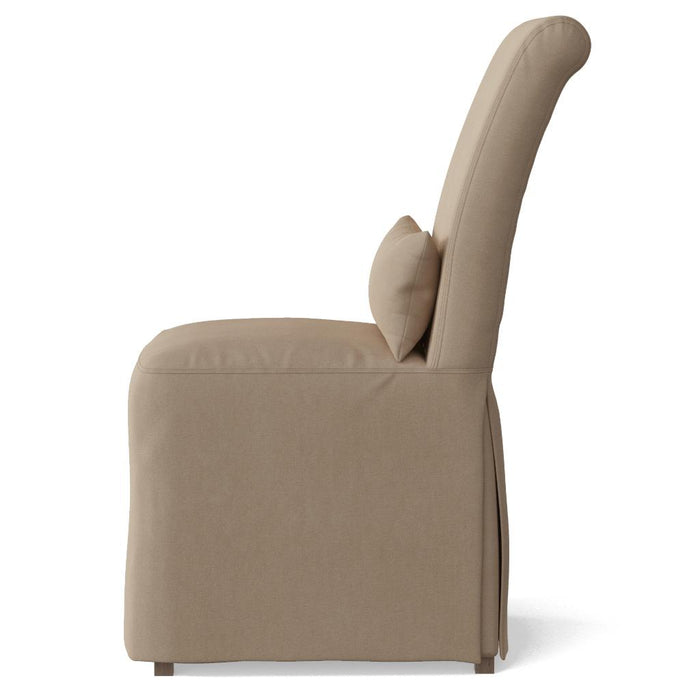 Sunset Trading Newport Slipcovered Dining Chair | Stain Resistant Performance Fabric | Tan -  Chapter 11 Furniture (Lewiston, Maine)