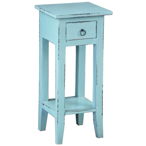 Sunset Trading Cottage Narrow Side End Table | Beach Blue Solid Wood | Fully Assembled Small Nightstand -  Chapter 11 Furniture (Lewiston, Maine)