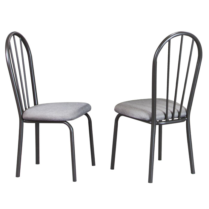 Sunset Trading Steel Gray Dining Chair | Set of 2