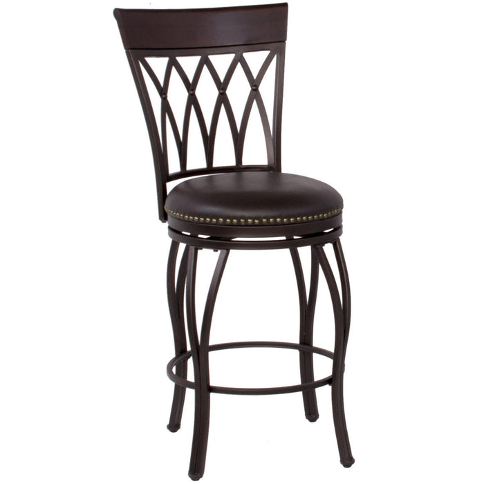 Sunset Trading 24" Victoria Highback Swivel Counter Stool