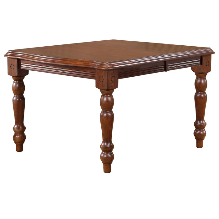 Sunset Trading Andrews 72" Rectangular Extendable Dining Table | Chestnut Brown | Seats 8