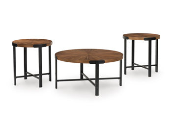 Crosstrail Table (Set of 3) -  Chapter 11 Furniture (Lewiston, Maine)