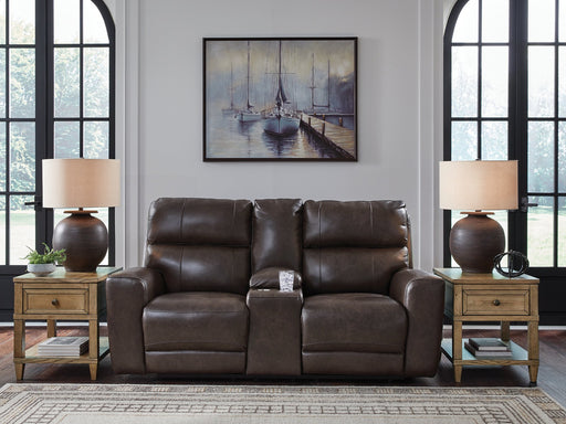 Crossplex Power Reclining Loveseat with Console -  Chapter 11 Furniture (Lewiston, Maine)