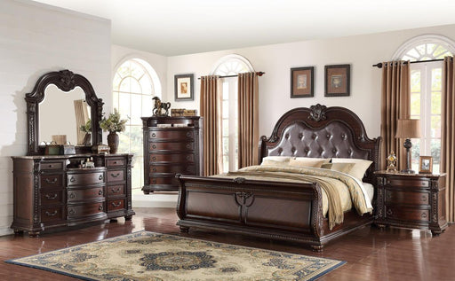 Crown Mark Stanley Queen Bed -  Chapter 11 Furniture (Lewiston, Maine)