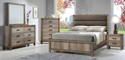 Crown Mark Furniture Matteo Queen Bed in Melamine -  Chapter 11 Furniture (Lewiston, Maine)