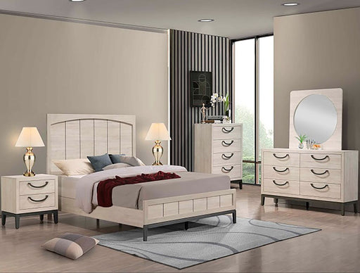 Crown Mark Furniture Veda 4 Drawer Chest in Beige -  Chapter 11 Furniture (Lewiston, Maine)