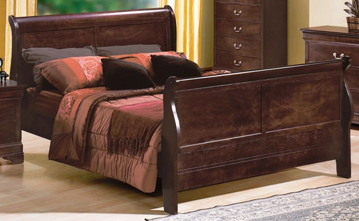 Crown Mark Furniture Louis Philip Full Bed in Dark Cherry -  Chapter 11 Furniture (Lewiston, Maine)