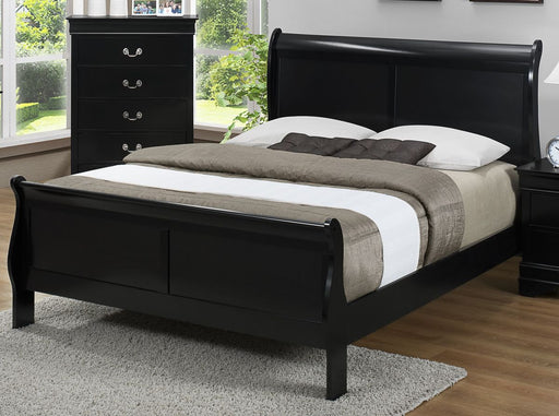 Crown Mark Furniture Louis Philip Twin Bed in Black -  Chapter 11 Furniture (Lewiston, Maine)