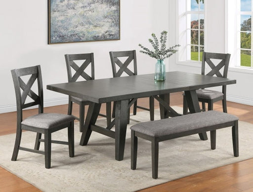 Crown Mark Furniture Rufus Counter Height Table in Dark Gray -  Chapter 11 Furniture (Lewiston, Maine)