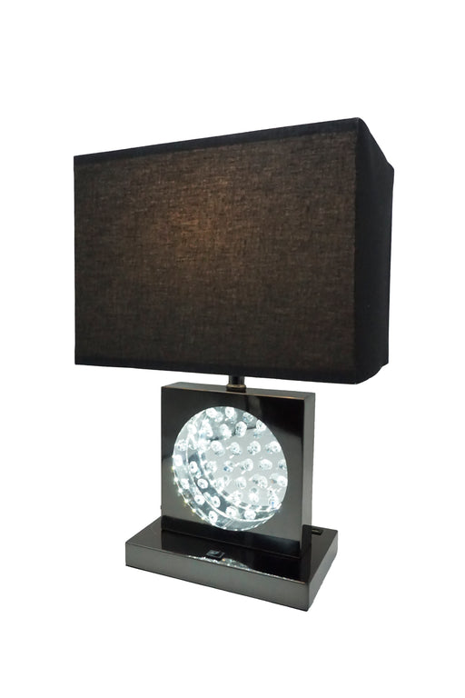 TABLE LAMP BLACK NICKEL-LED ACCENT -  Chapter 11 Furniture (Lewiston, Maine)
