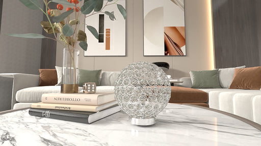 CRYSTAL GLOBE TABLE LAMP -  Chapter 11 Furniture (Lewiston, Maine)