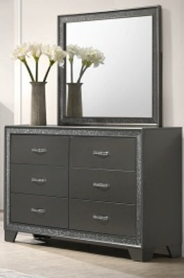 Crown Mark Furniture Kaia Dresser in Dark Gray -  Chapter 11 Furniture (Lewiston, Maine)