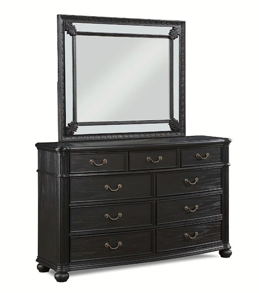 Crown Mark Furniture Kingsbury Dresser Mirror in Black -  Chapter 11 Furniture (Lewiston, Maine)